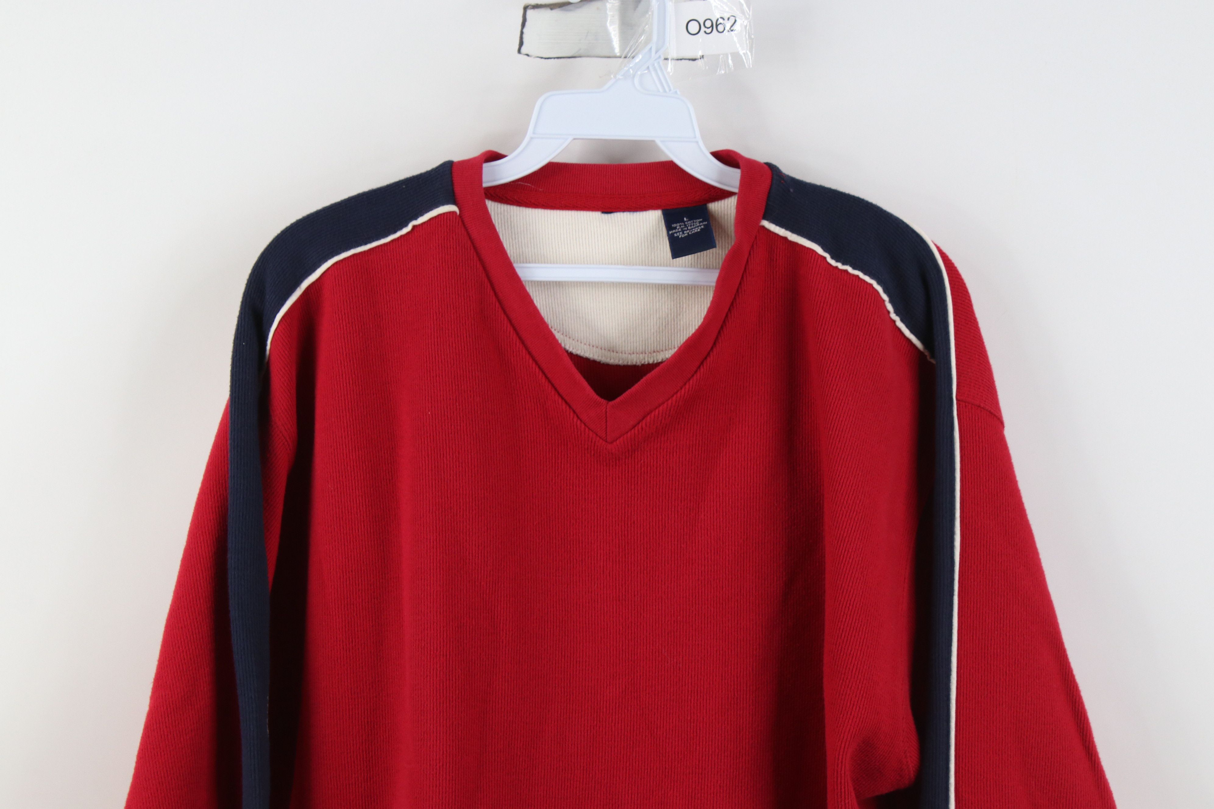 Vintage Vintage 90s Y2K Streetwear Ribbed Knit Long Sleeve T-Shirt Size US L / EU 52-54 / 3 - 2 Thumbnail