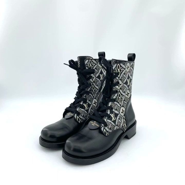 Louis Vuitton Louis Vuitton Metropolis Black Monogram Mid-Calf Boots Size US 7 / IT 37 - 1 Thumbnail