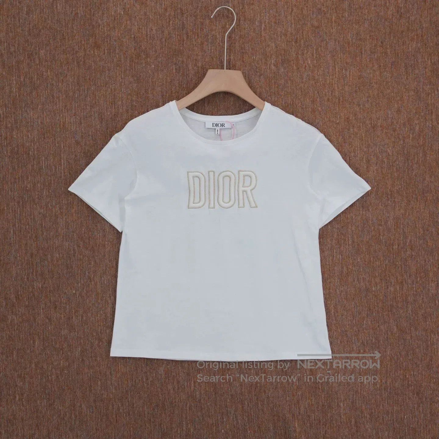 Dior Dior Ivory Cotton Knit Short-Sleeve. Size M / US 6-8 / IT 42-44 - 1 Thumbnail