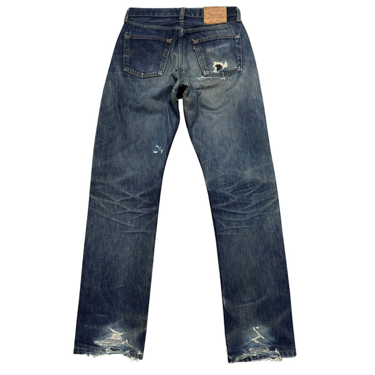 Levi's Vintage Levis 501 Thrashed Jeans Size US 28 / EU 44 - 1 Thumbnail