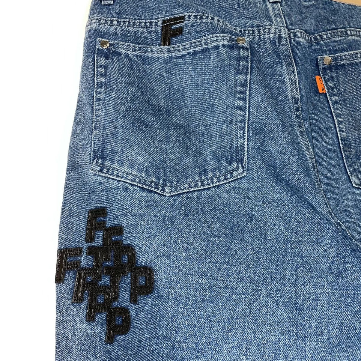 Fuck The Population FTP Chrome Heart Style Patch Denim Size US 32 / EU 48 - 6 Thumbnail