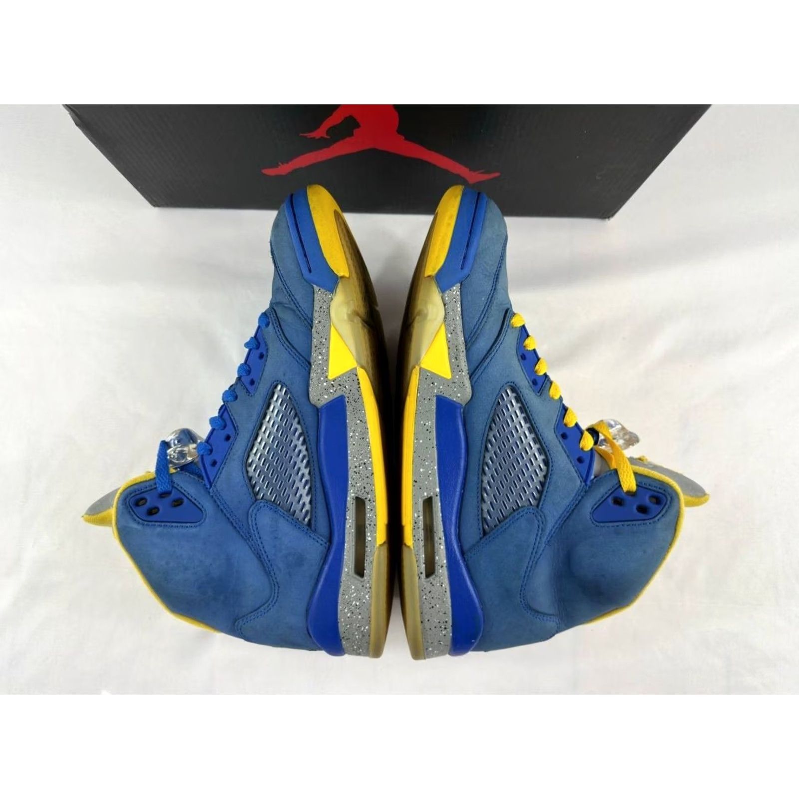 Jordan Brand Nike Air Jordan 5 Retro Laney CD2720-400 Men Size 10 Blue Sneakers Size US 10 / EU 43 - 6 Thumbnail
