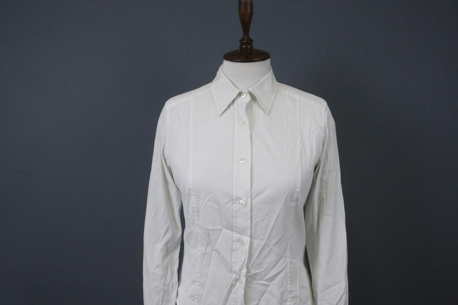 Etro Etro White Cotton Collar Regular Fit Shirt Top Size 44 Size M / US 6-8 / IT 42-44 - 2 Thumbnail