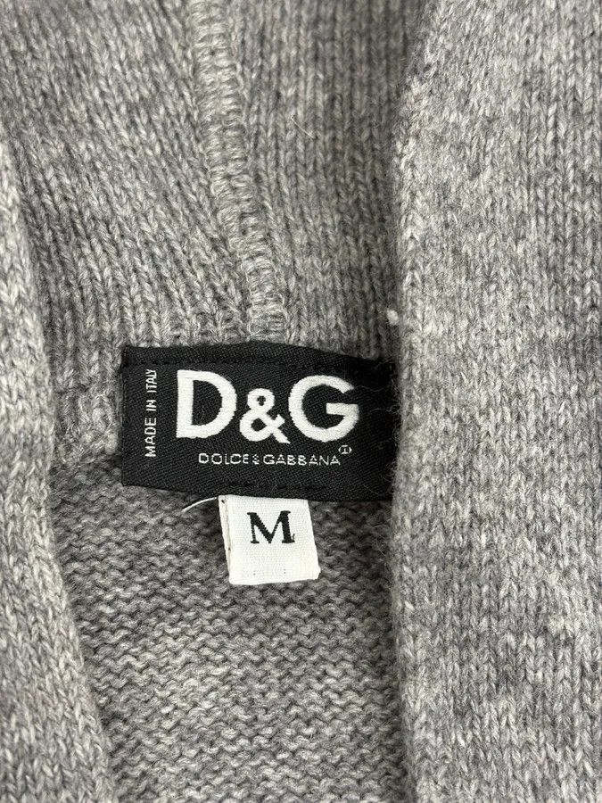 Dolce & Gabbana SS2003 Dolce & Gabbana Grey Italian Zip-up Hooded Sweater Size US M / EU 48-50 / 2 - 11 Thumbnail