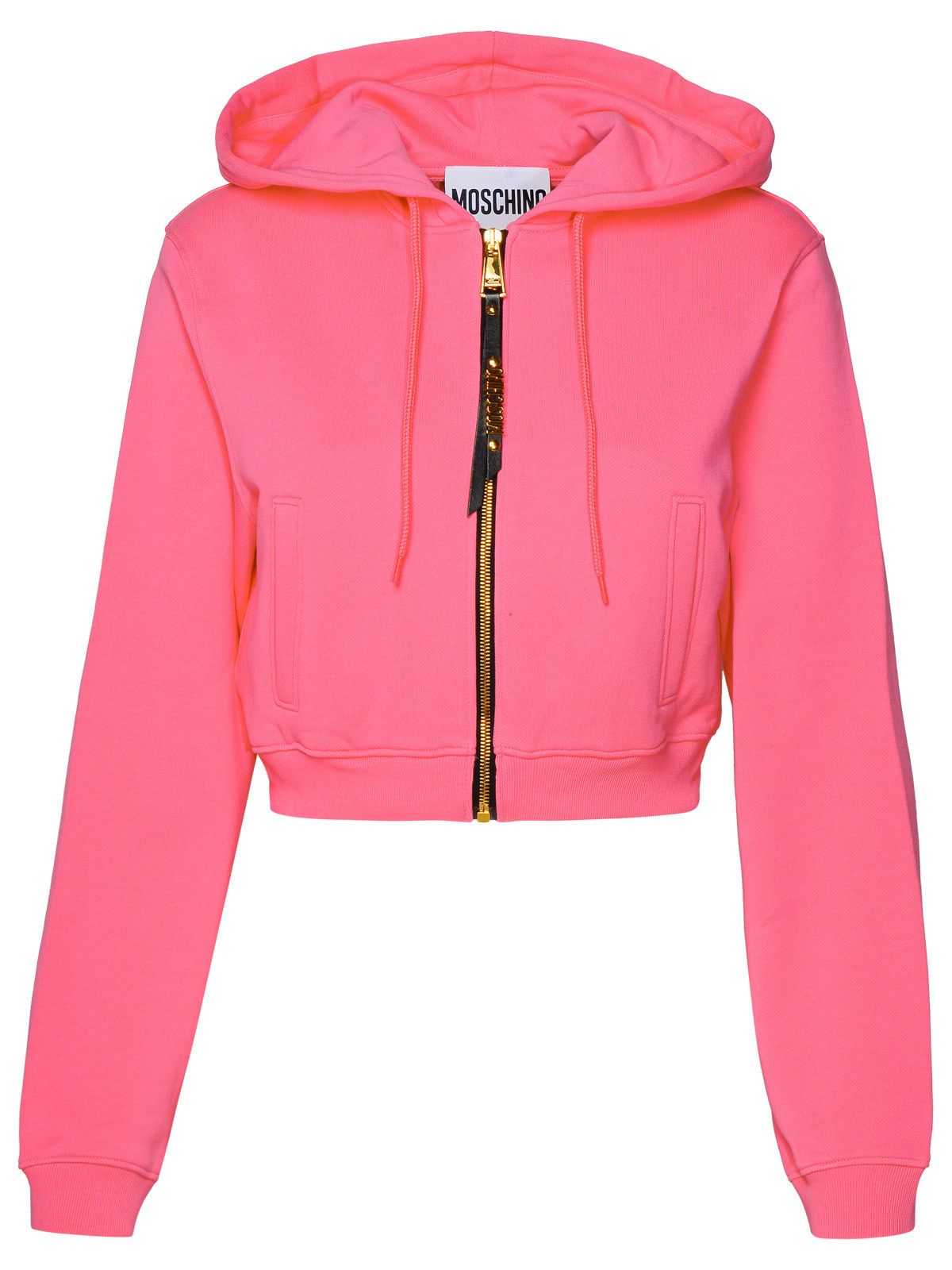 image of Moschino Fuchsia Cotton Sweatshirt, Women's (Size Medium)