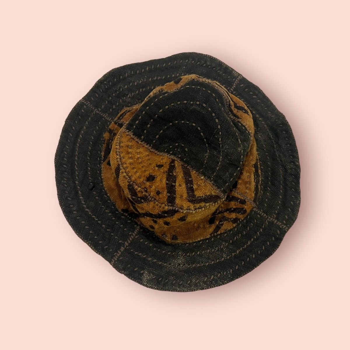 Japanese Brand RARE VINTAGE JAPAN SASHIKO STICHES BUCKET HAT Size ONE SIZE - 17 Thumbnail