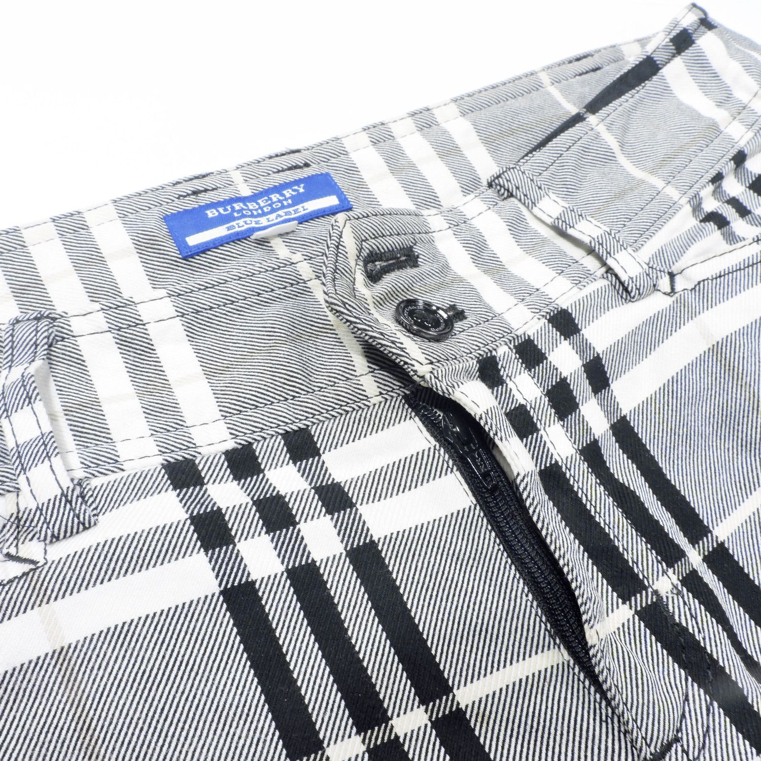 Burberry BURBERRY BLUE LABEL NOVA CHECK GREY BLACK LONG PANTS Size 25" / US 0 / IT 36 - 8 Thumbnail