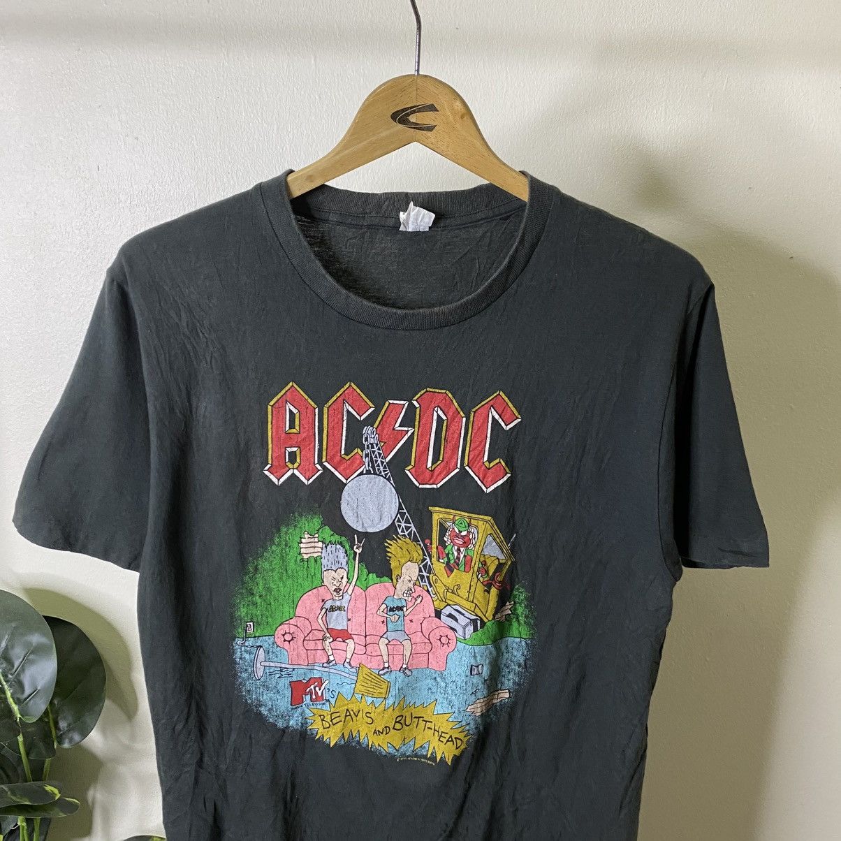 AC/DC Y2K Acdc x Beavis & Butthead Collaboration Boot T Shirt Size US M / EU 48-50 / 2 - 2 Thumbnail