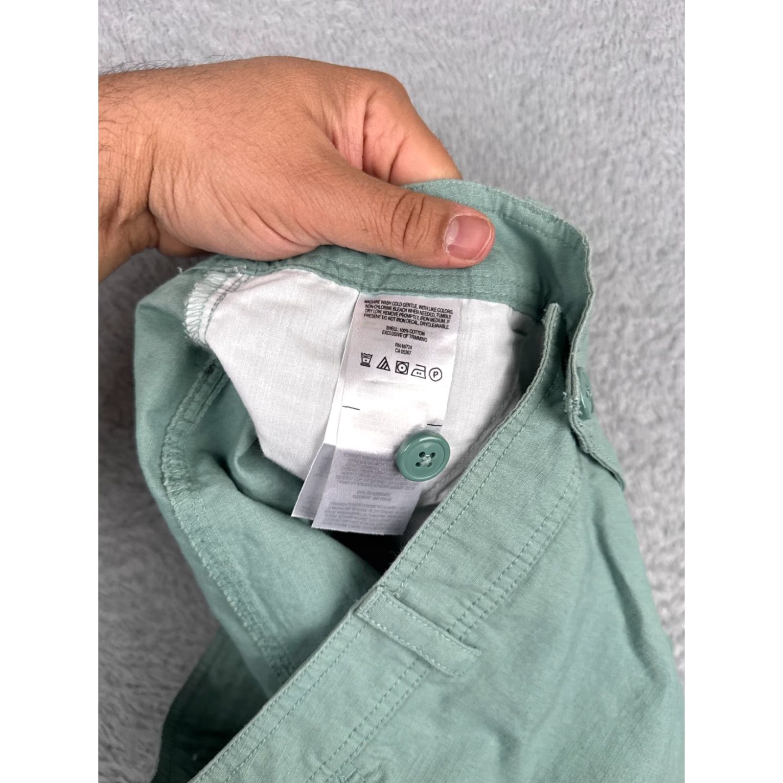 Vintage Columbia Womens Shorts 4 Green Chino Ripstop Cotton Hiking Camping 31x4 Size 27" / US 4 / IT 40 - 6 Thumbnail
