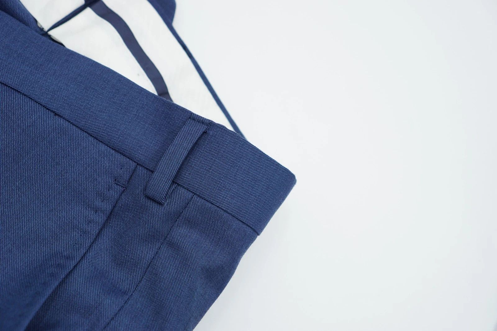 Suitsupply Men Suitsupply Pants Navy Blue Wool Brescia Size UK/US40 Size 40R - 4 Thumbnail