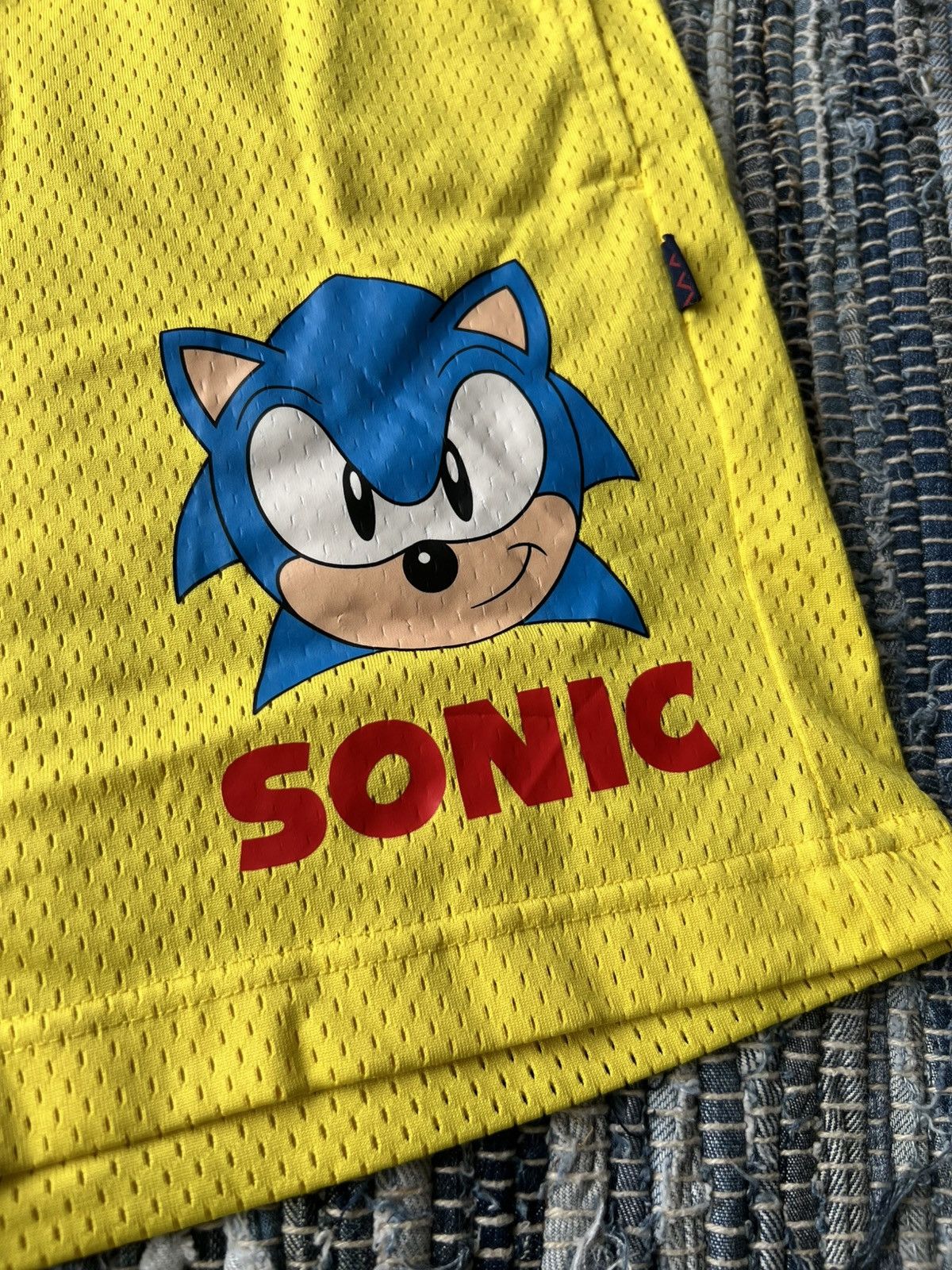 Anime Rowing Blazer x Sega Sonic the Hedgehog Mesh Shorts Size US 34 / EU 50 - 2 Thumbnail