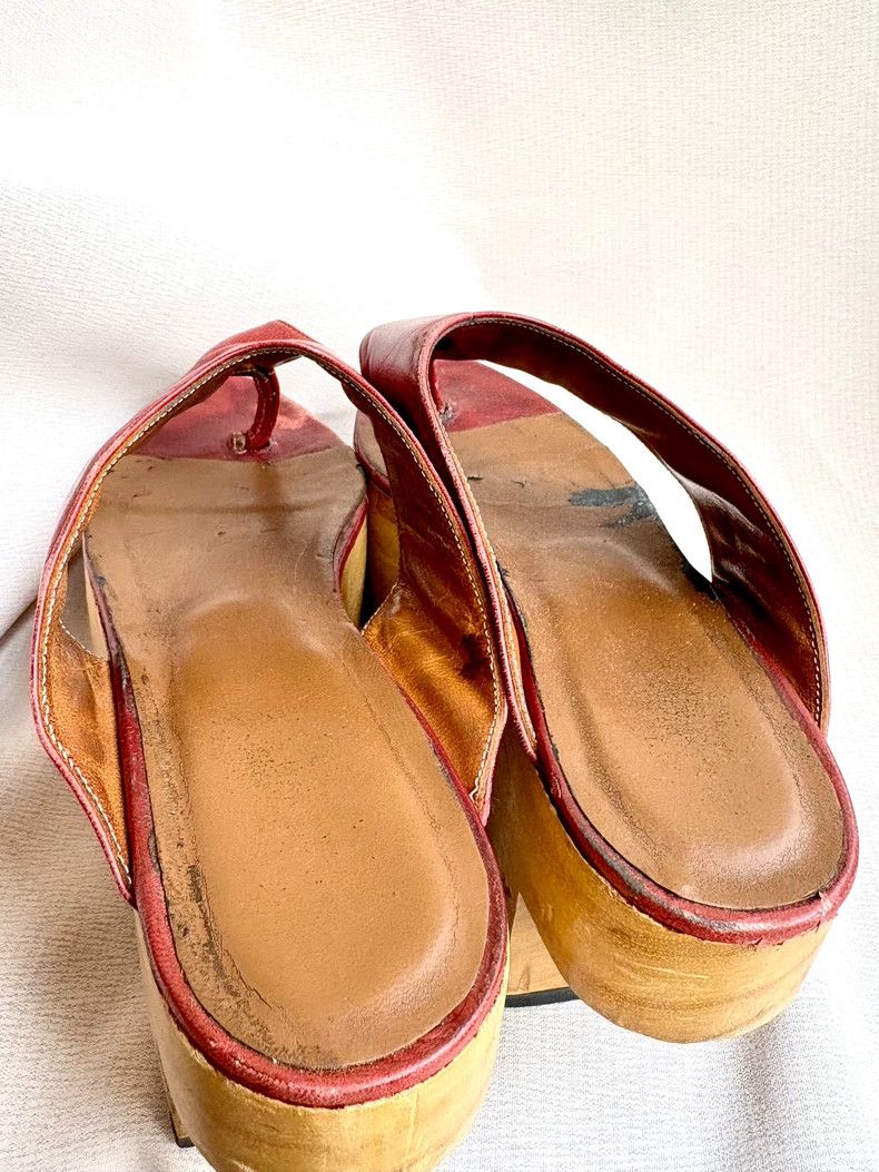 Vivienne Westwood Vivienne Westwood Middle-aged red wooden clogs and rocking Size US 7.5 / IT 37.5 - 9 Thumbnail