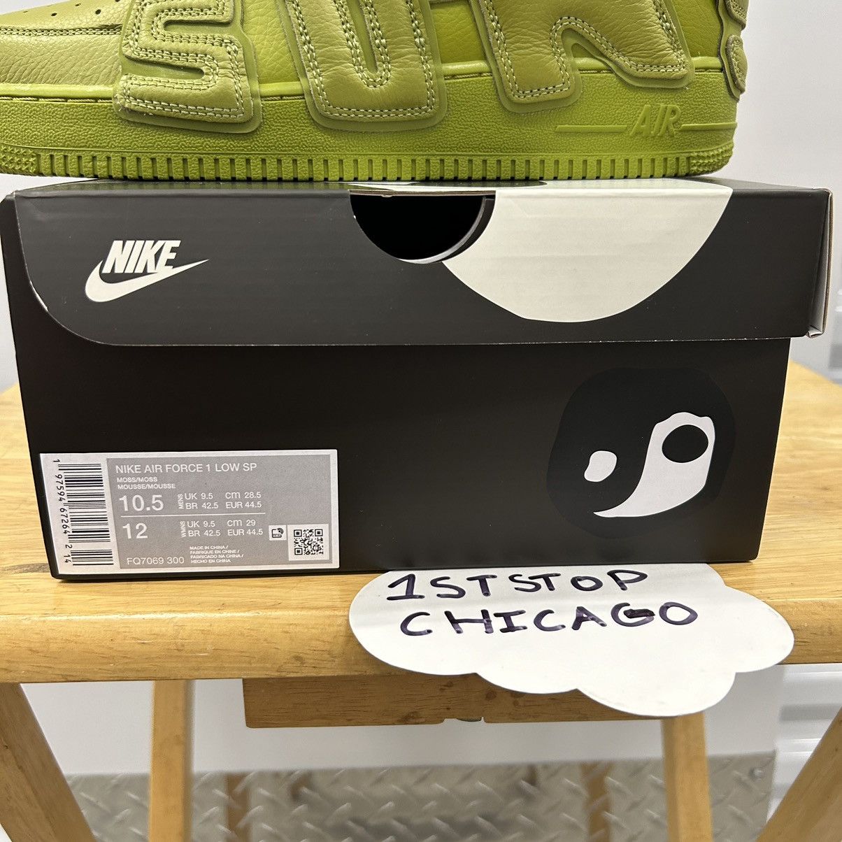 Cactus Plant Flea Market × Nike Nike Air Force 1 Low CPFM Moss Size 10.5 NEW Size US 10.5 / EU 43-44 - 8 Thumbnail