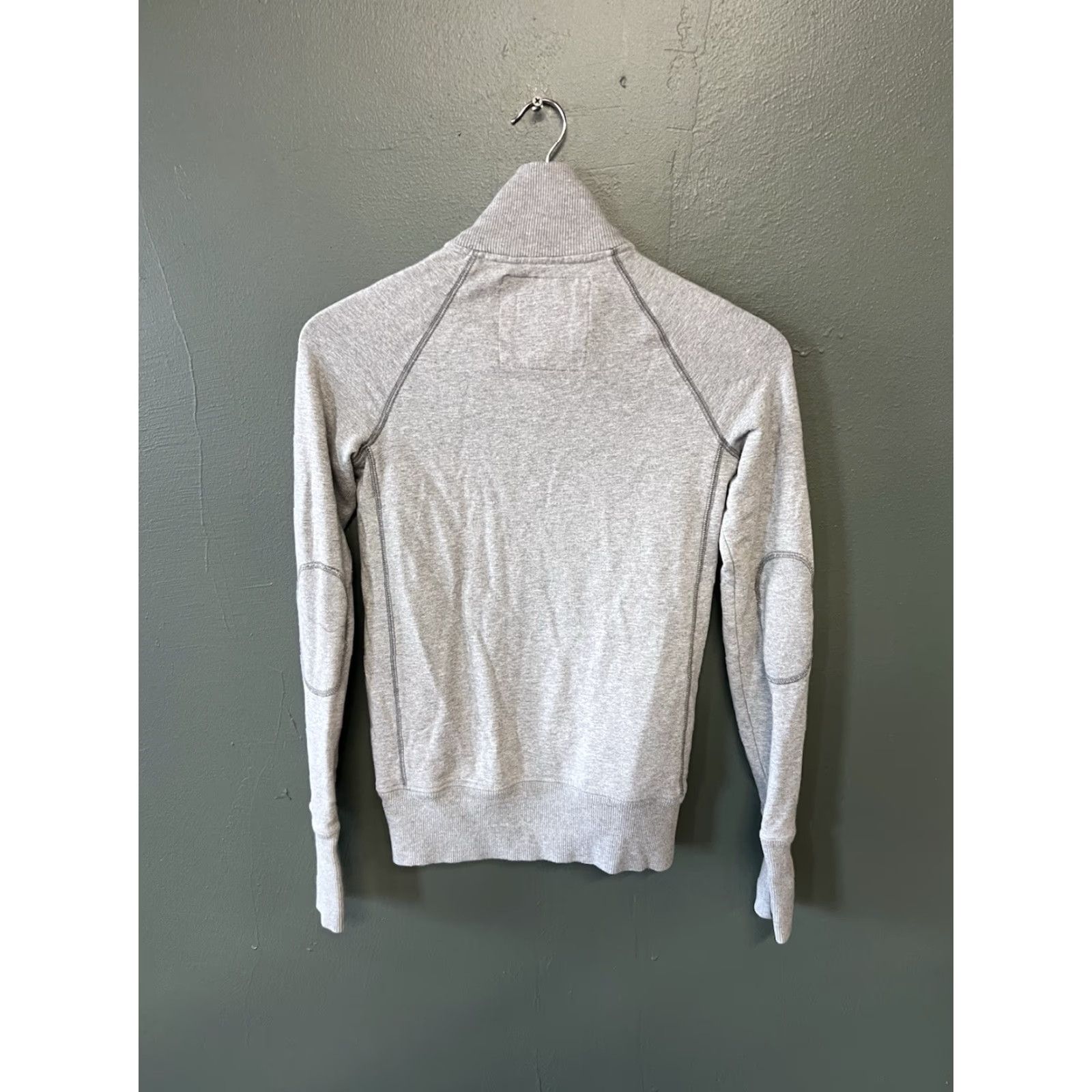 Abercrombie & Fitch VINTAGE Abercrombie & Fitch Logo Sweatshirt Gray Full Zip Mock Neck Embroidered Sweatshirt Womens S Small Activewear Shirt 90s Mens Womens Size S / US 4 / IT 40 - 2 Thumbnail