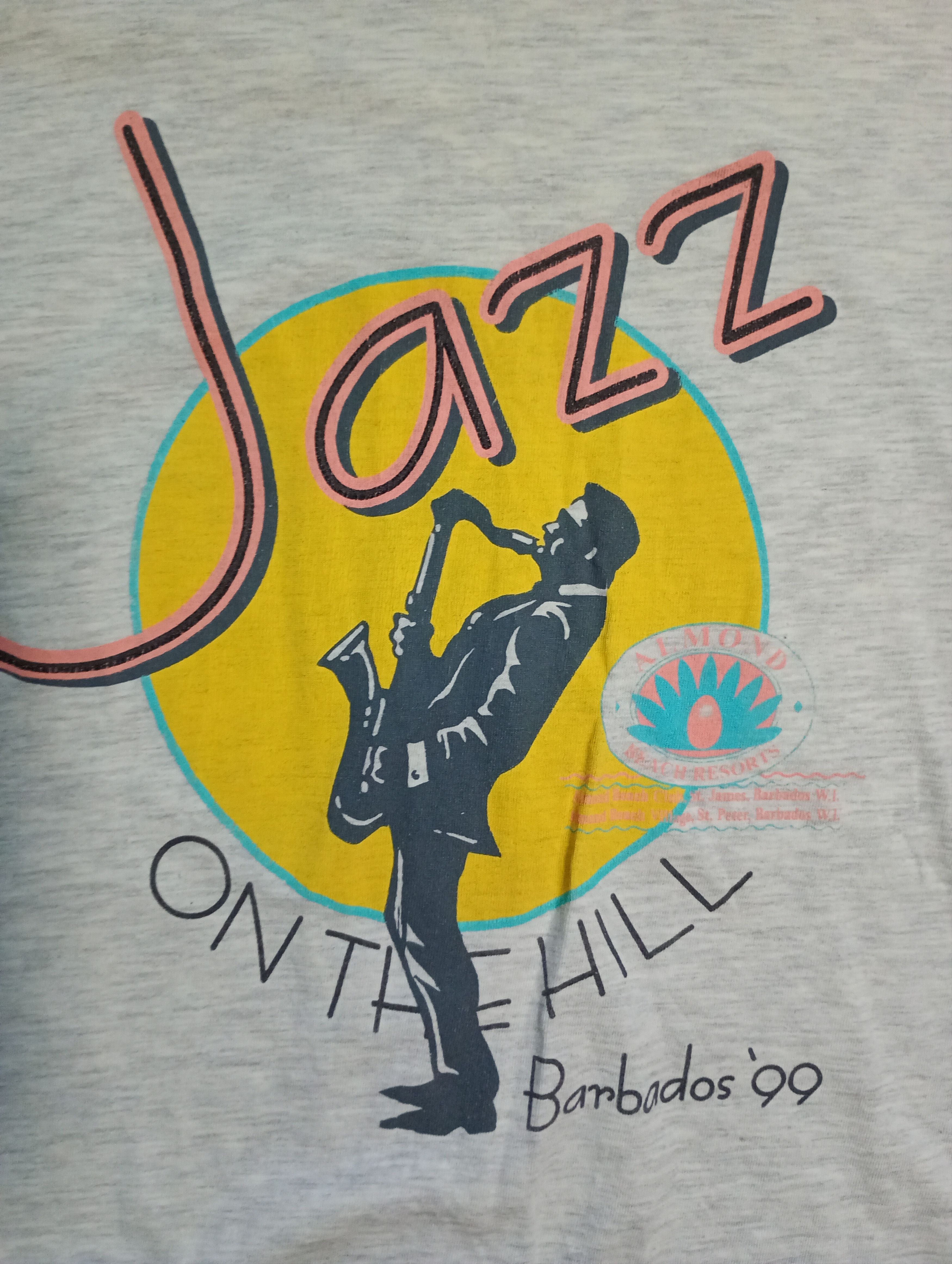 Vintage Jazz On The Hill Barbados'99 T-Shirt Size US XXL / EU 58 / 5 - 7 Thumbnail