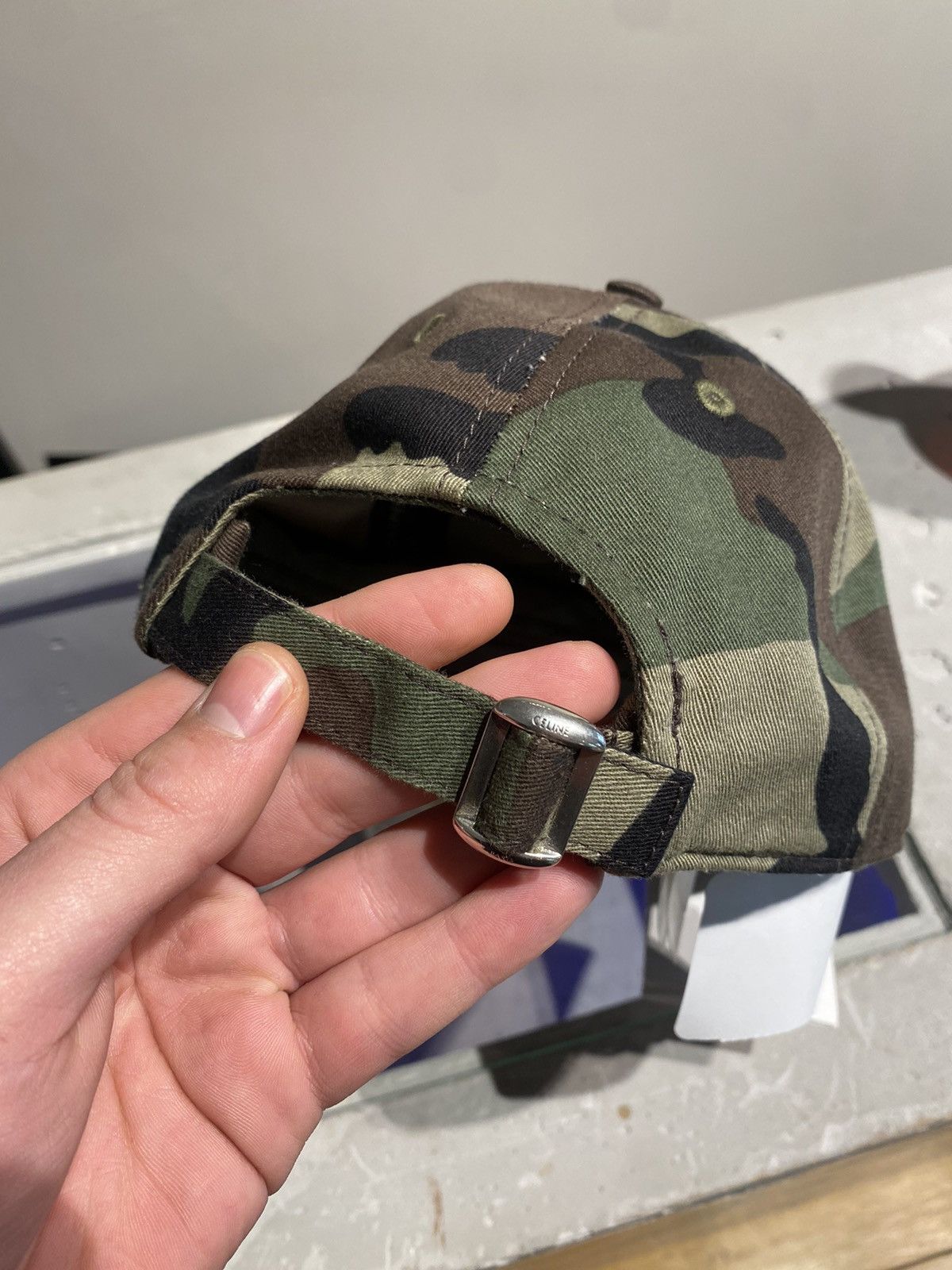 Celine BNWT Celine Camouflagen Logo Cap Size ONE SIZE - 4 Thumbnail