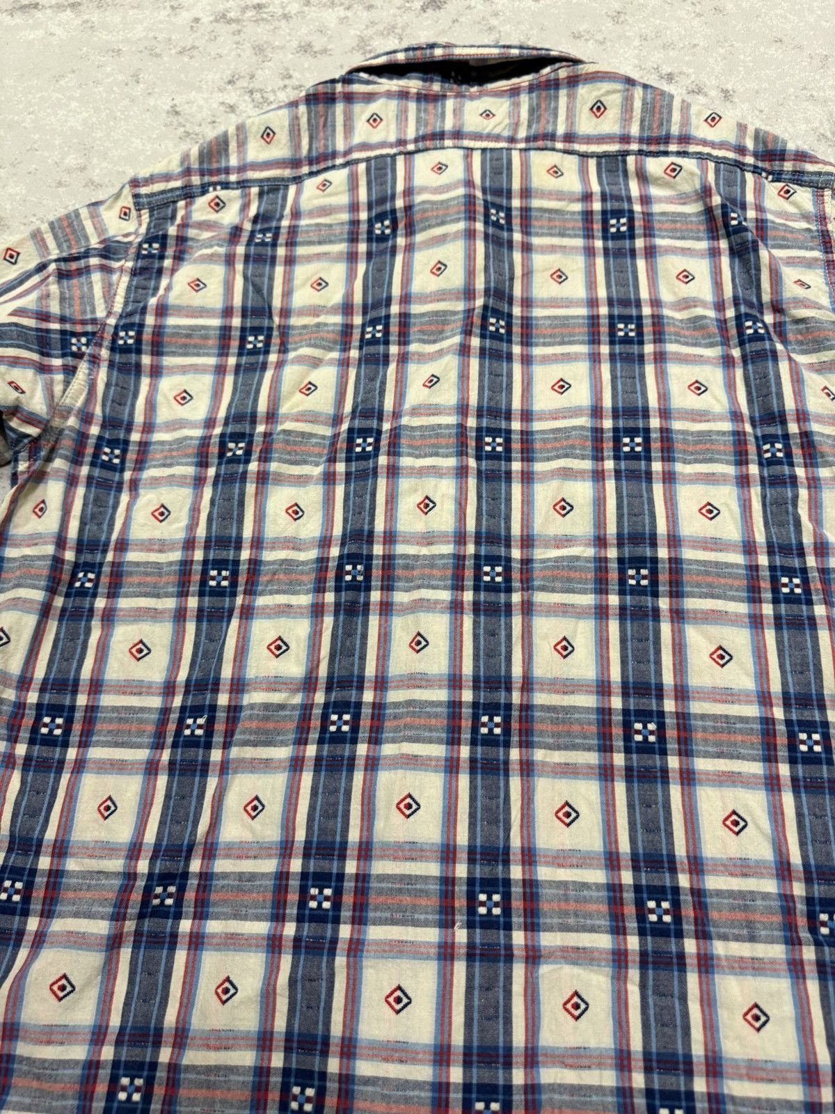 Sugar Cane Vintage Sugar Cane Twill Check Wood Button Up Work Shirt Size US M / EU 48-50 / 2 - 15 Thumbnail
