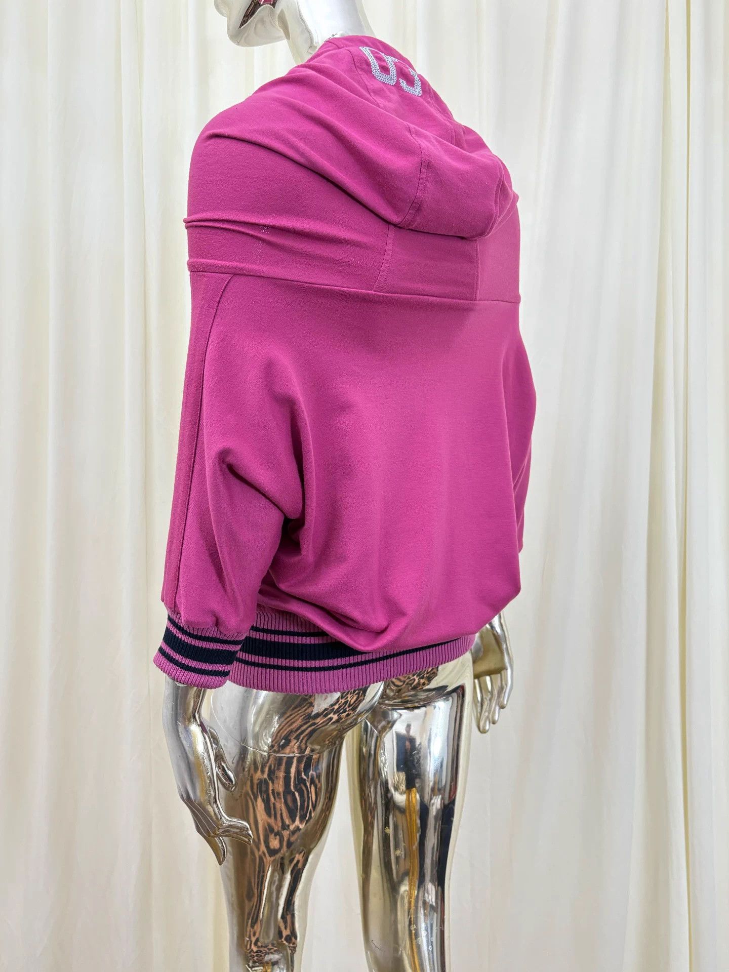 Other lb03 letter embroidery batwing sleeves 7/8 elastic waist tracksuit Size M / US 6-8 / IT 42-44 - 3 Thumbnail