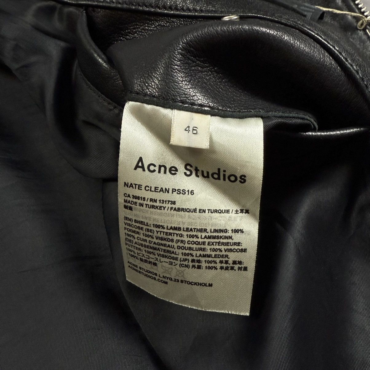 Acne Studios Acne Studios Nate Clean Leather Jacket Size US M / EU 48-50 / 2 - 11 Thumbnail