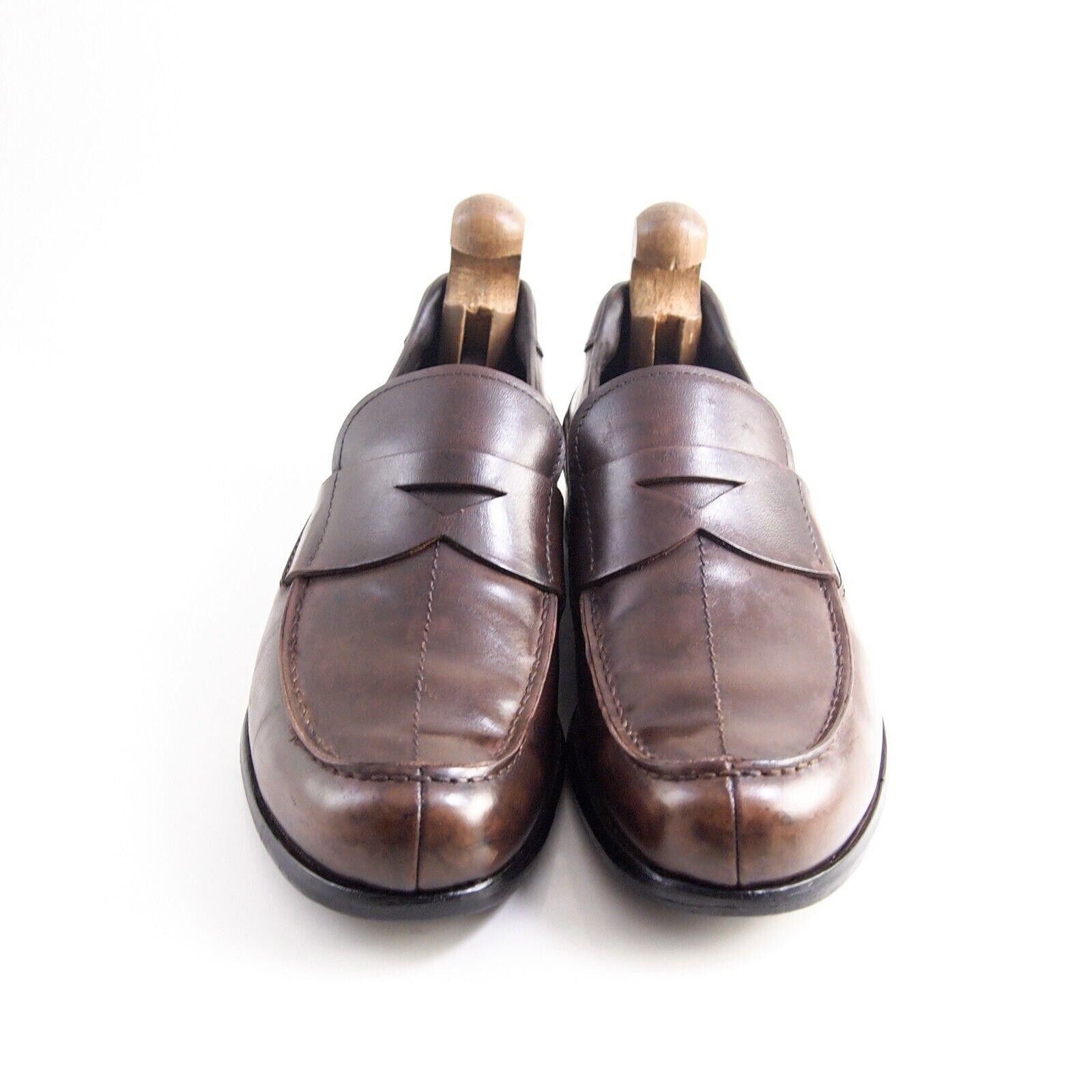 Prada Prada Penny Loafers 120697 Brown Leather EU 43 E US 10 Size US 10 / EU 43 - 3 Thumbnail