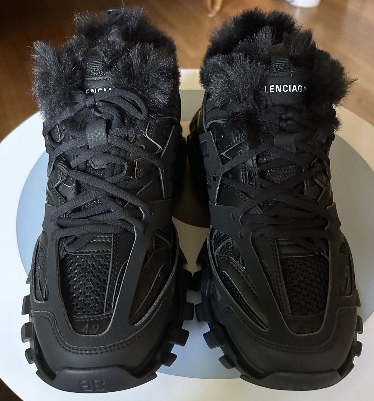 Balenciaga New/Never Worn Balenciaga Track Faux-Fur EU 42, US 9 W/Box |  Grailed