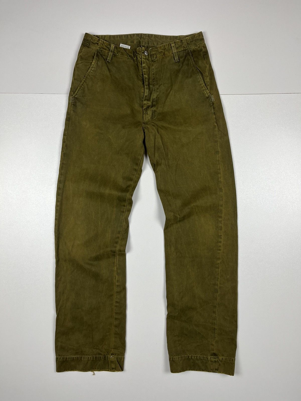 Vintage Diesel Denim Green Olive Pants Size 30