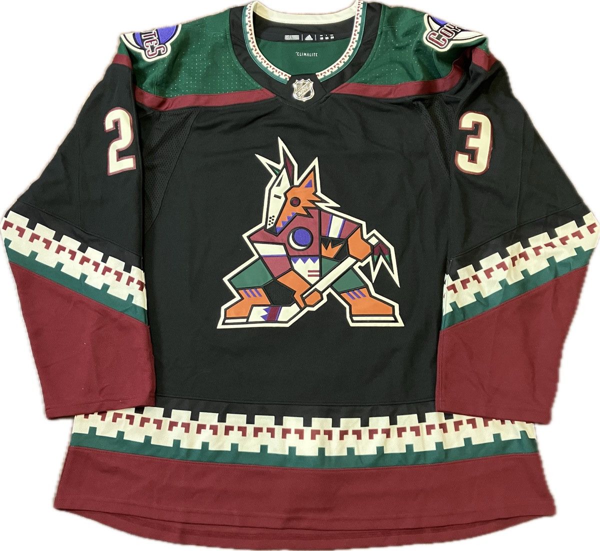 image of Arizona Coyotes Oel Adidas Nhl Hockey Jersey Size 56, Men's