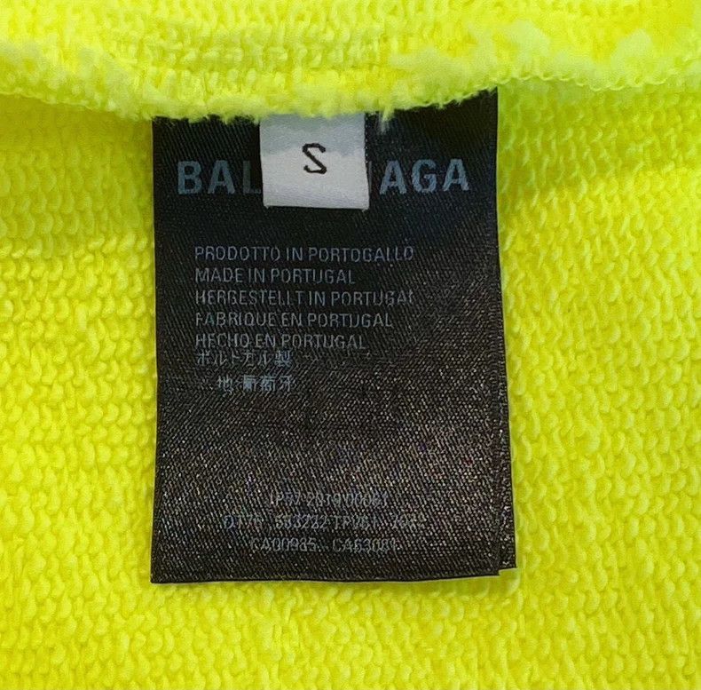 Balenciaga Balenciaga Neon Yellow Sweatshirt Size US S / EU 44-46 / 1 - 6 Thumbnail