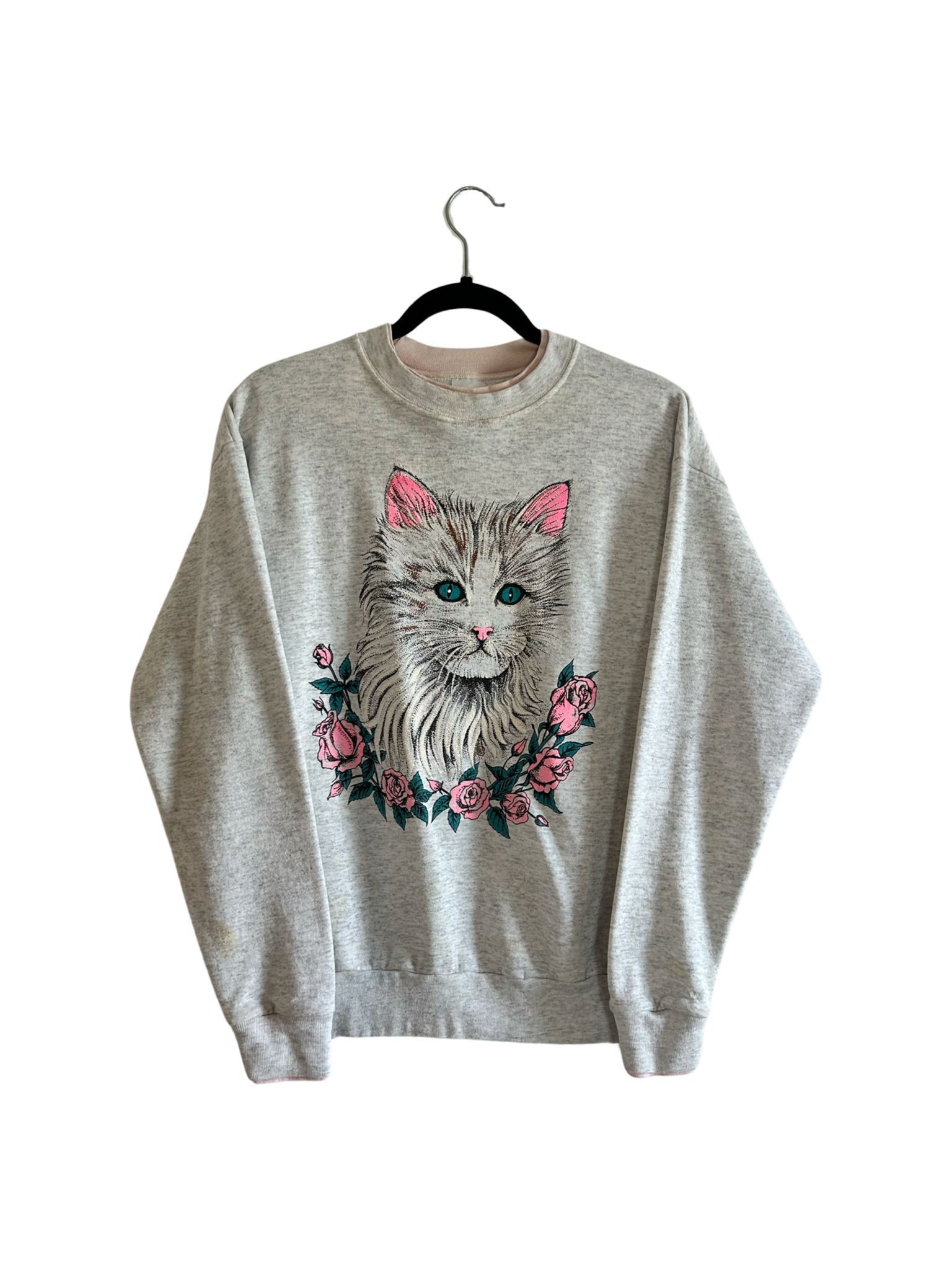 Vintage Cat Womens Crewneck Size M / US 6-8 / IT 42-44 - 1 Thumbnail