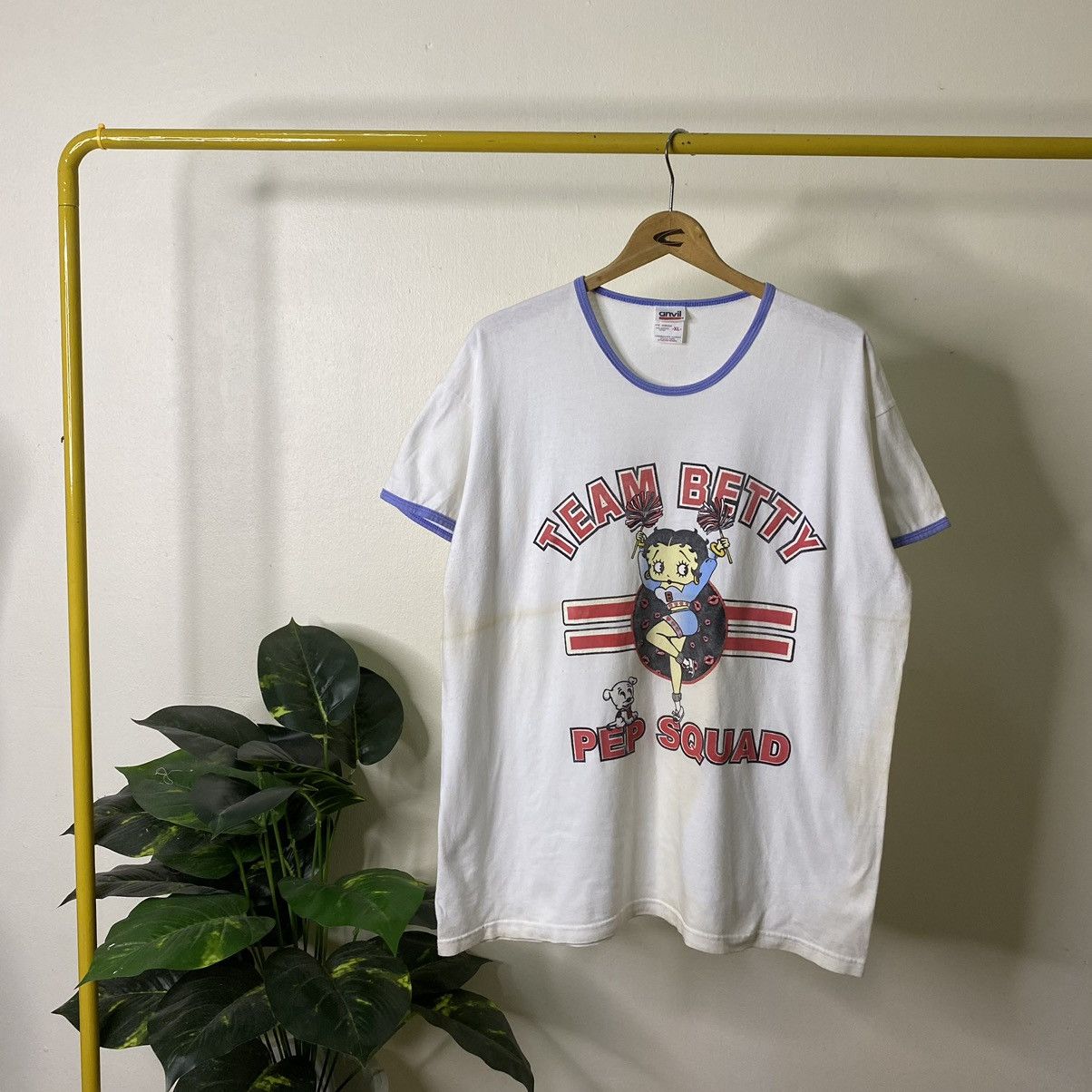 Cartoon Network × Vintage Vintage 2000s Betty Boop Team Betty Pep Squad Ringer Tee Size XL / US 12-14 / IT 48-50 - 1 Thumbnail