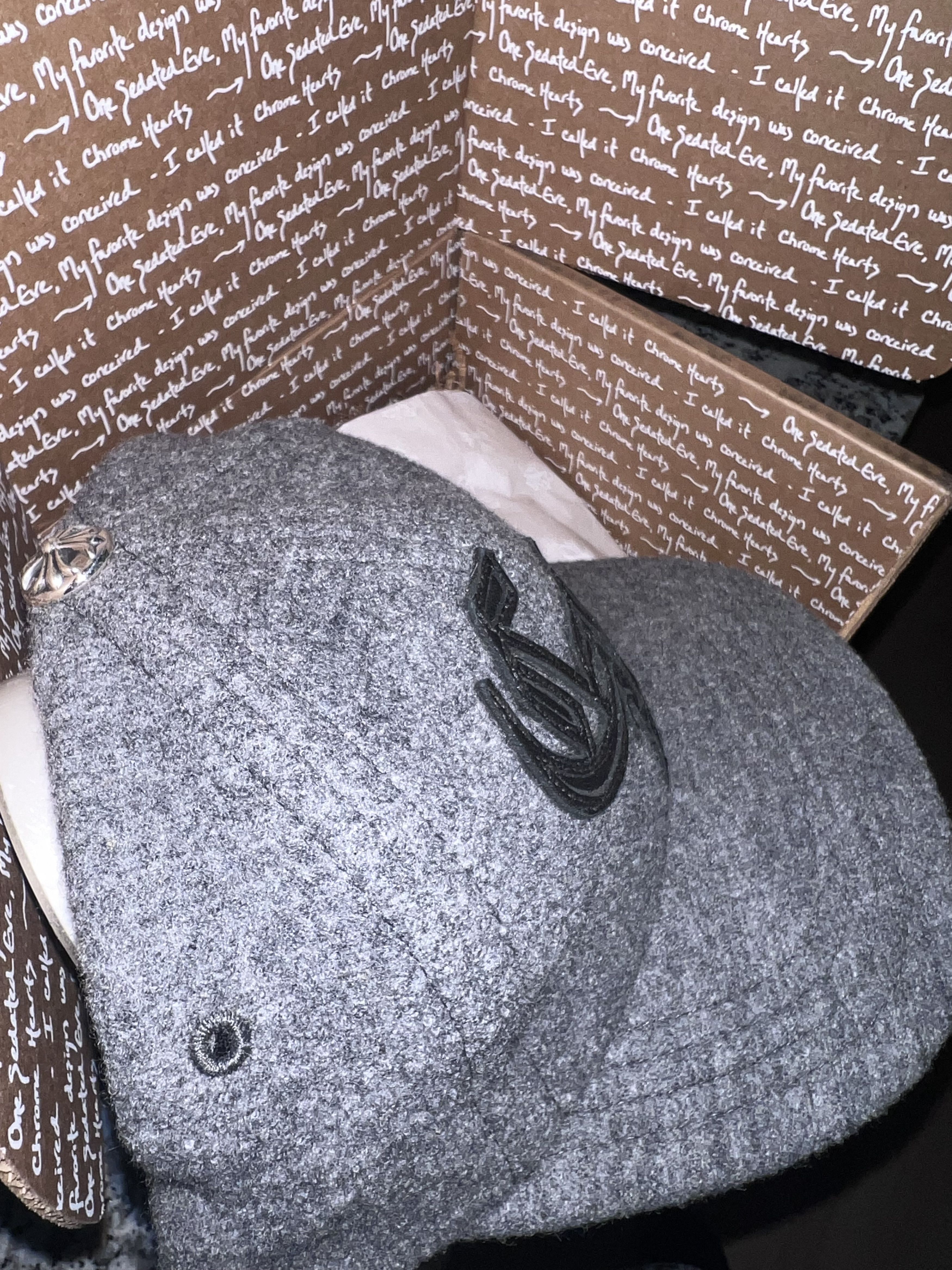 Chrome Hearts Chrome Hearts 100% Wool SnapBack Cap Size ONE SIZE - 3 Thumbnail