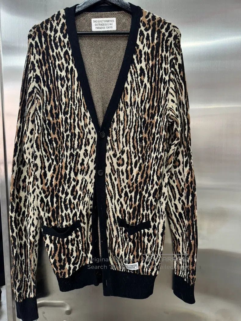 Wacko Maria Wacko Maria Leopard-print knitted cardigan Size US M / EU 48-50 / 2 - 1 Thumbnail