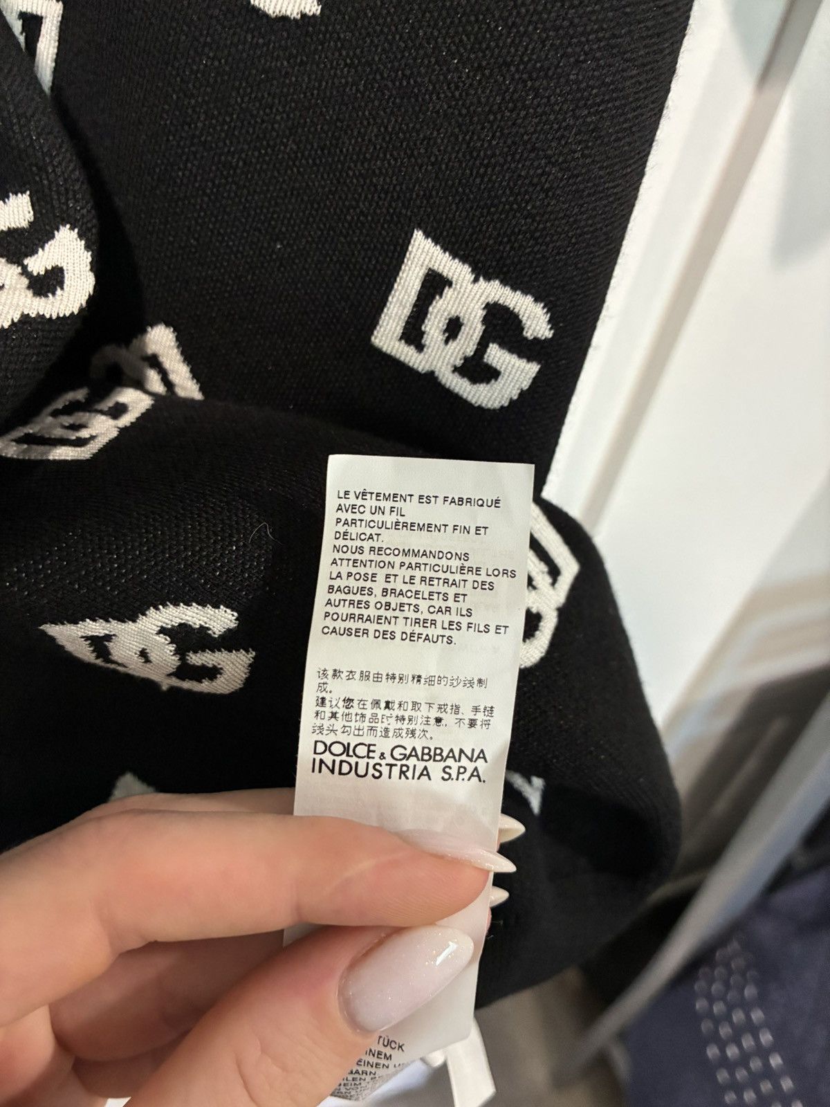 Dolce & Gabbana Dolce & Gabbana Monogram Knitted Polo Size US L / EU 52-54 / 3 - 8 Thumbnail