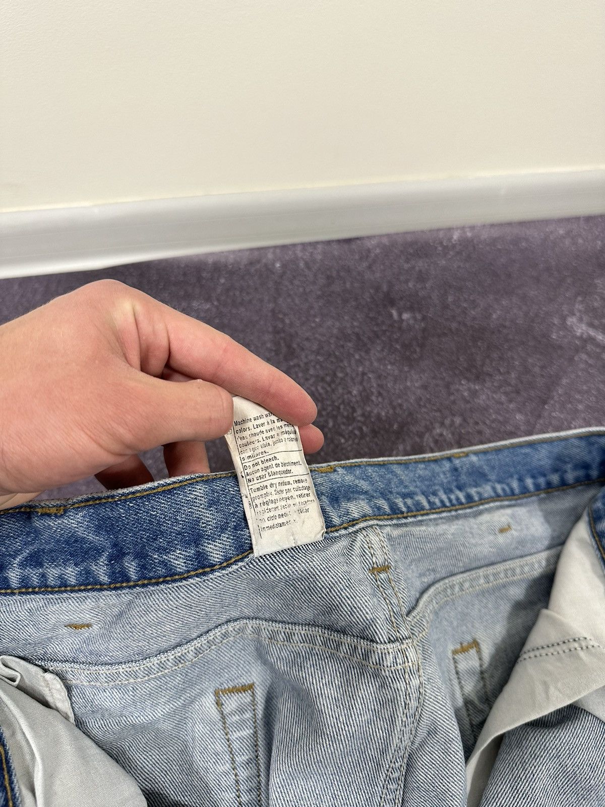 Carhartt Vintage Carhartt Light Blue USA Denim Faded Opium Work Jeans Size US 38 / EU 54 - 16 Thumbnail