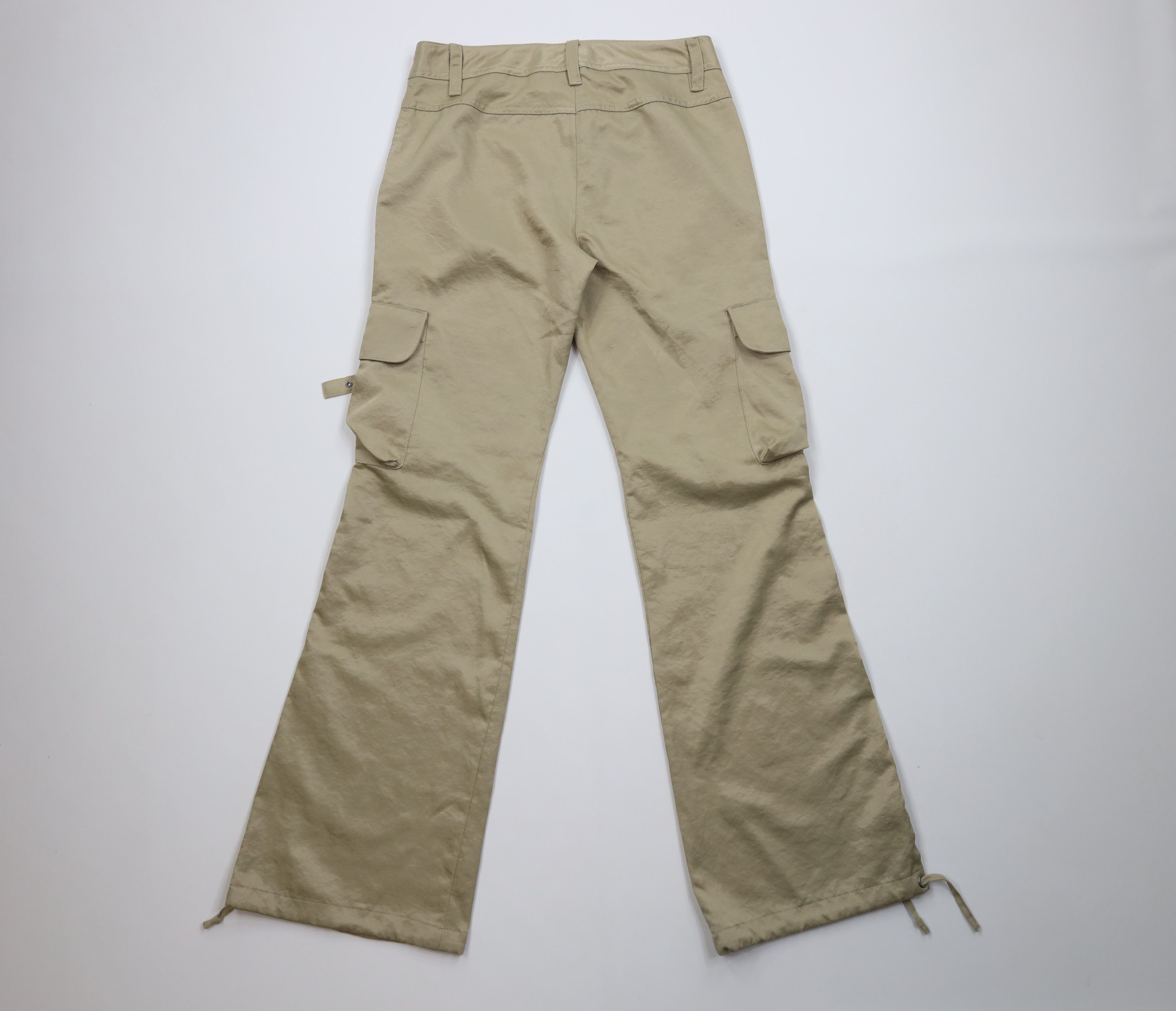Express Vintage Y2K Express Babydoll Cargo Pants Gold Polyester Size 25" / US 0 / IT 36 - 9 Thumbnail