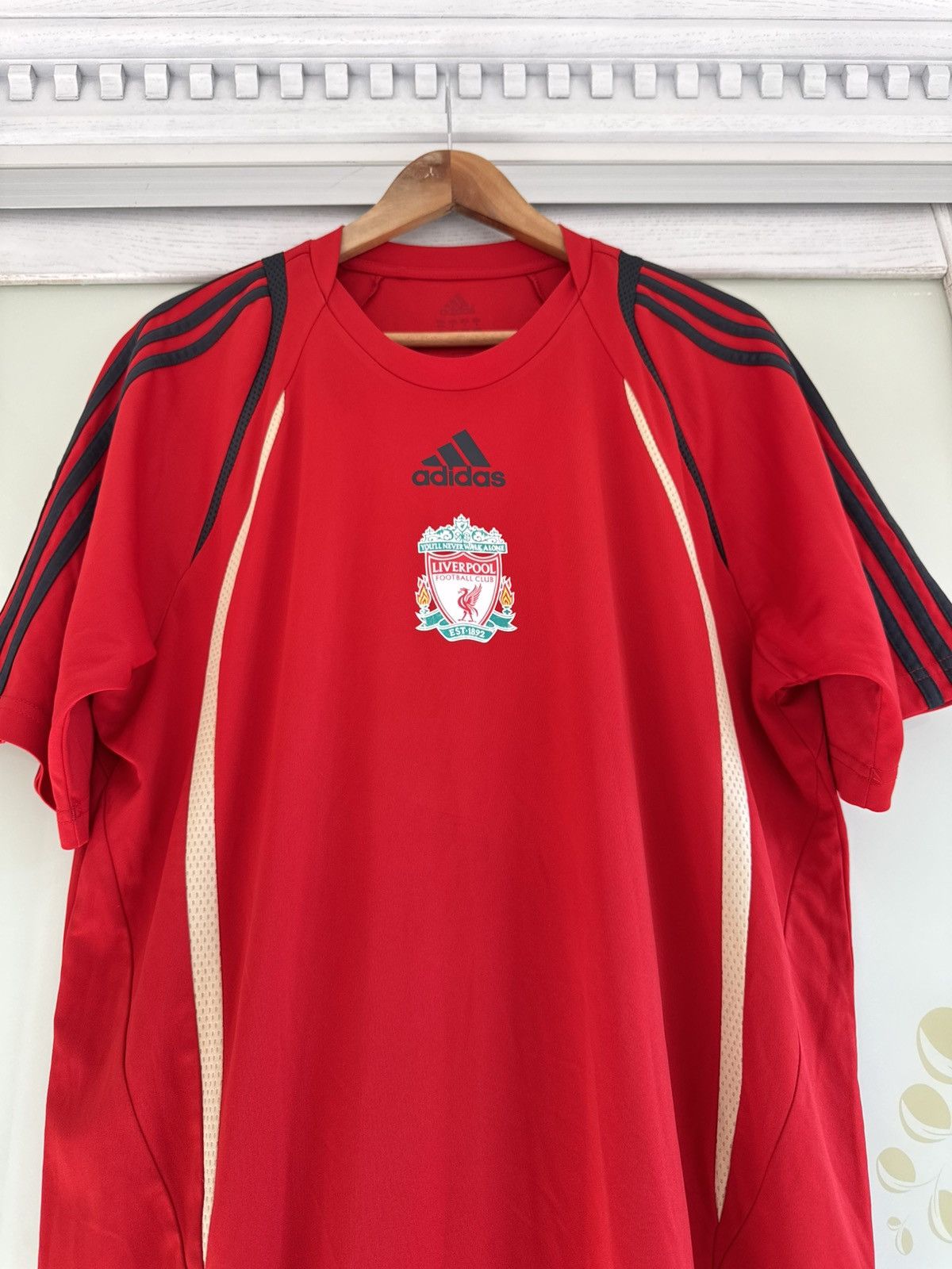 Adidas Liverpool 2009-2010 Soccer Training Jersey Football Shirt Size US L / EU 52-54 / 3 - 5 Thumbnail
