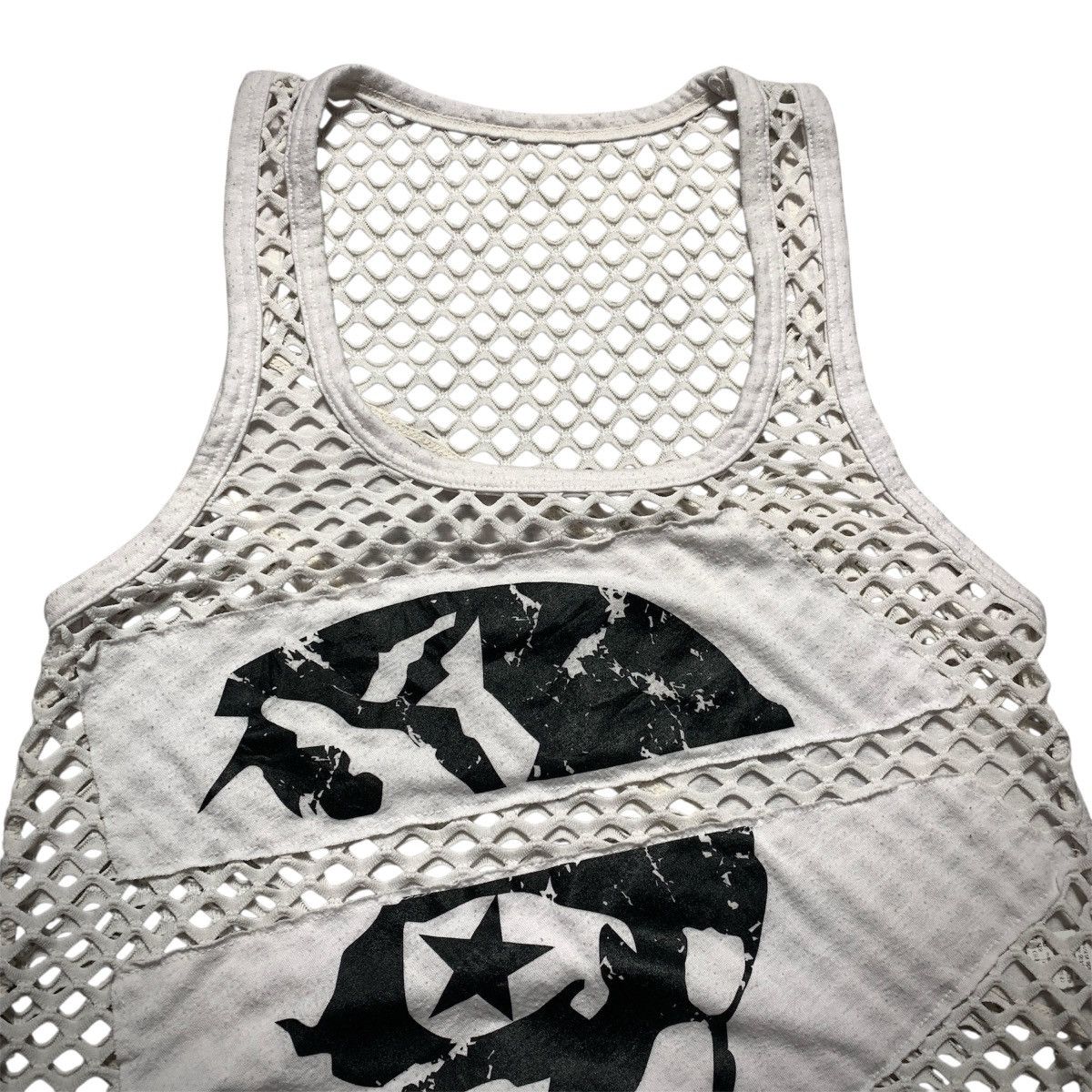 Japanese Brand Dipper Skull Generous Fishnet Punk Gothic LGB Style Tank Top Size S / US 4 / IT 40 - 3 Thumbnail