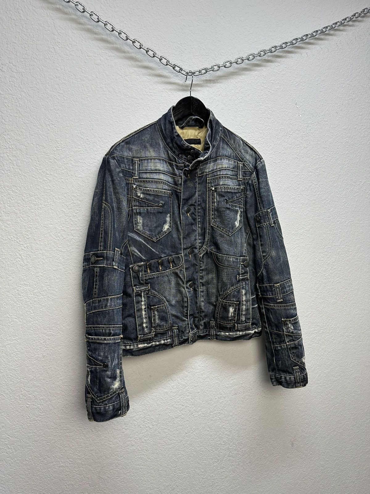 Absolut Joy Vintage Absolut Joy Japanese Denim Jacket Multi Pocket Size US M / EU 48-50 / 2 - 5 Thumbnail