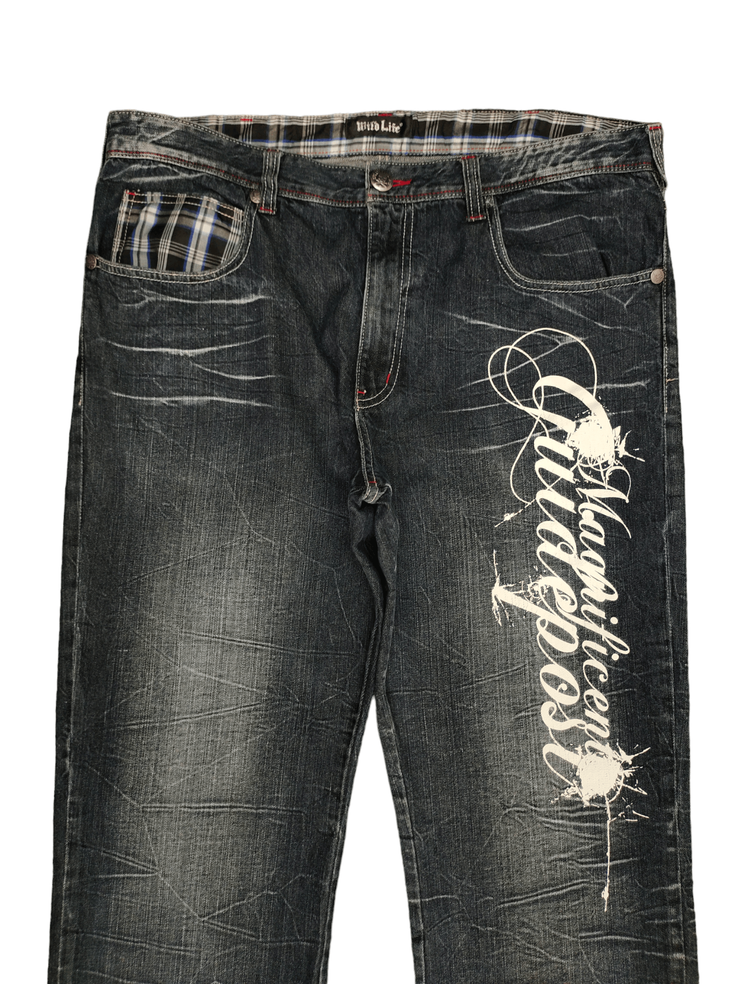 If Six Was Nine Japanese Brand Wild Life Denim Pants Undercover Style Size US 38 / EU 54 - 2 Thumbnail