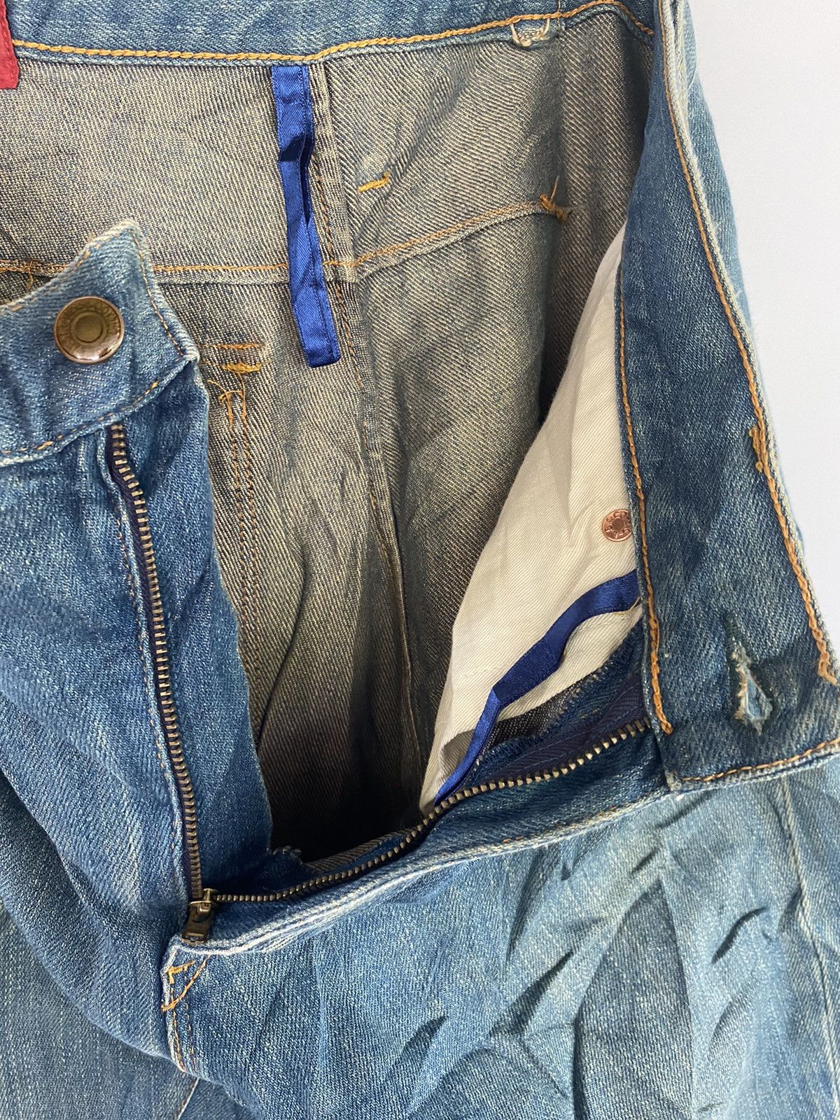 Levi's Levi’s RED Distressed Denim Jeans Pants Made in Italy Size US 34 / EU 50 - 17 Thumbnail