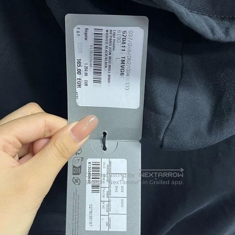 Balenciaga Balenciaga Black Logo Embroidered Hoodie. Size US L / EU 52-54 / 3 - 4 Thumbnail