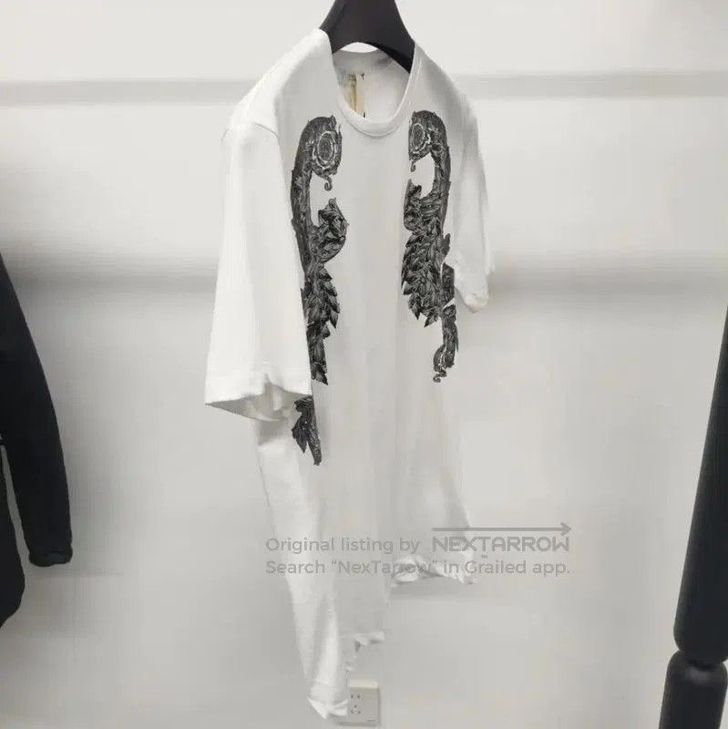 Versace Versace White Cotton Graphic T-Shirt for Men . Size US XL / EU 56 / 4 - 3 Thumbnail