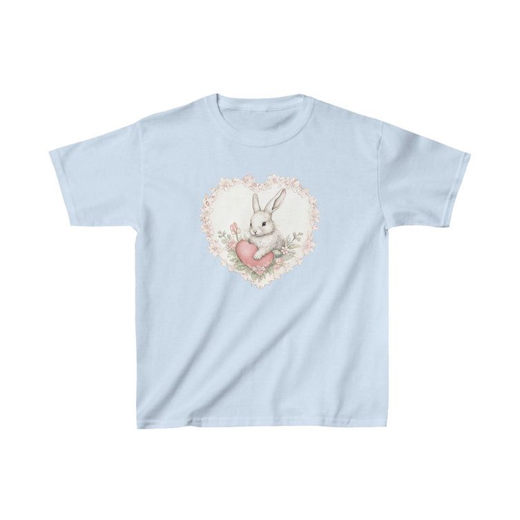 Other Blue Heart Bunny Baby Tee – Cute Style Size S / US 4 / IT 40 - 1 Thumbnail