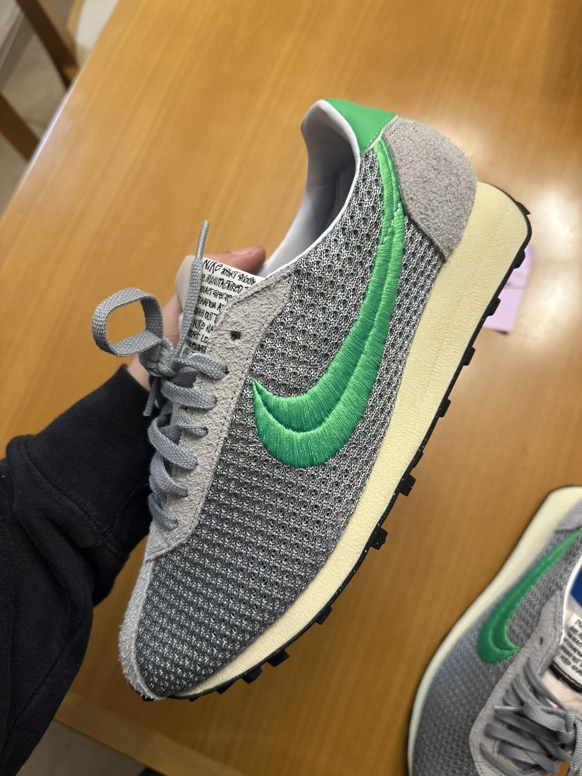 Nike × Stussy Nike x Stussy LD1000 particle grey/green spark Size US 10 / EU 43 - 8 Thumbnail