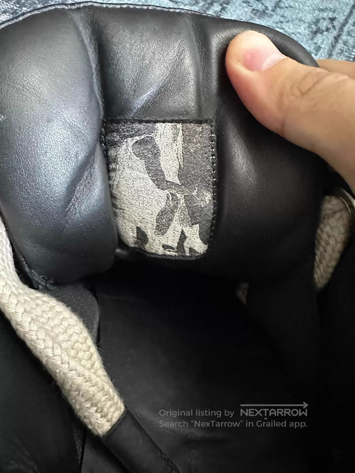 Rick Owens Black Leather Low. Size US 12 / EU 45 - 8 Thumbnail