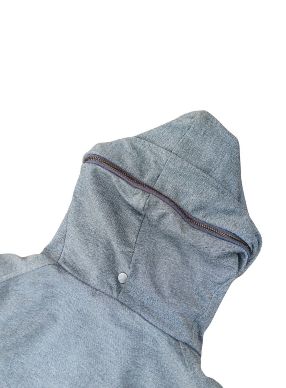 Japanese Brand Blue tornado japan asymmetric zipper hoodie Size US M / EU 48-50 / 2 - 17 Thumbnail