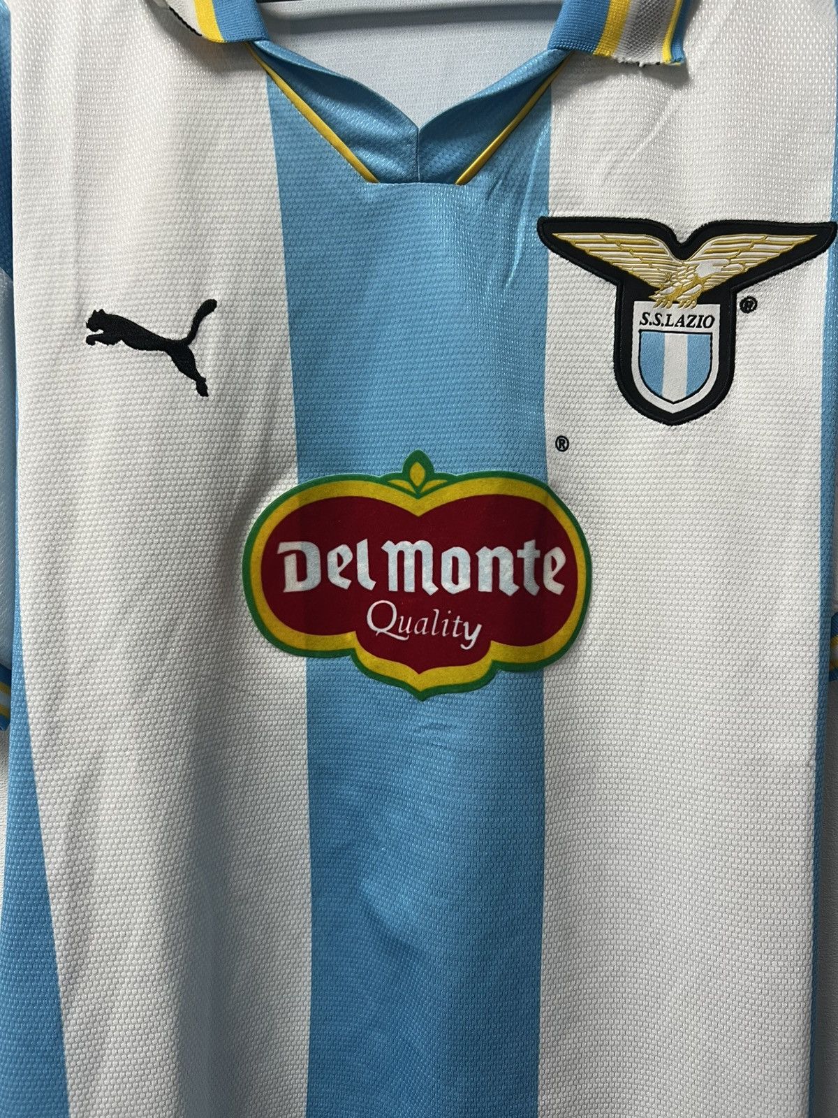 Puma SS Lazio 1999 90s 2000 Vintage Roma Puma Football Jersey Size US XL / EU 56 / 4 - 3 Thumbnail