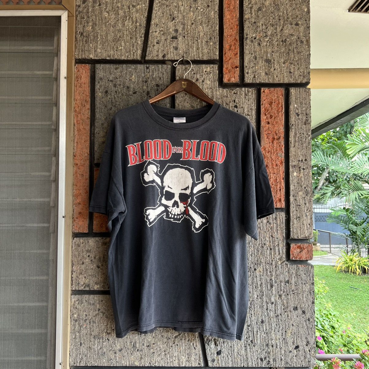 Vintage 1999 Blood For Blood Wasted Youth Crew Band Tee Shirt Size US XL / EU 56 / 4 - 2 Thumbnail