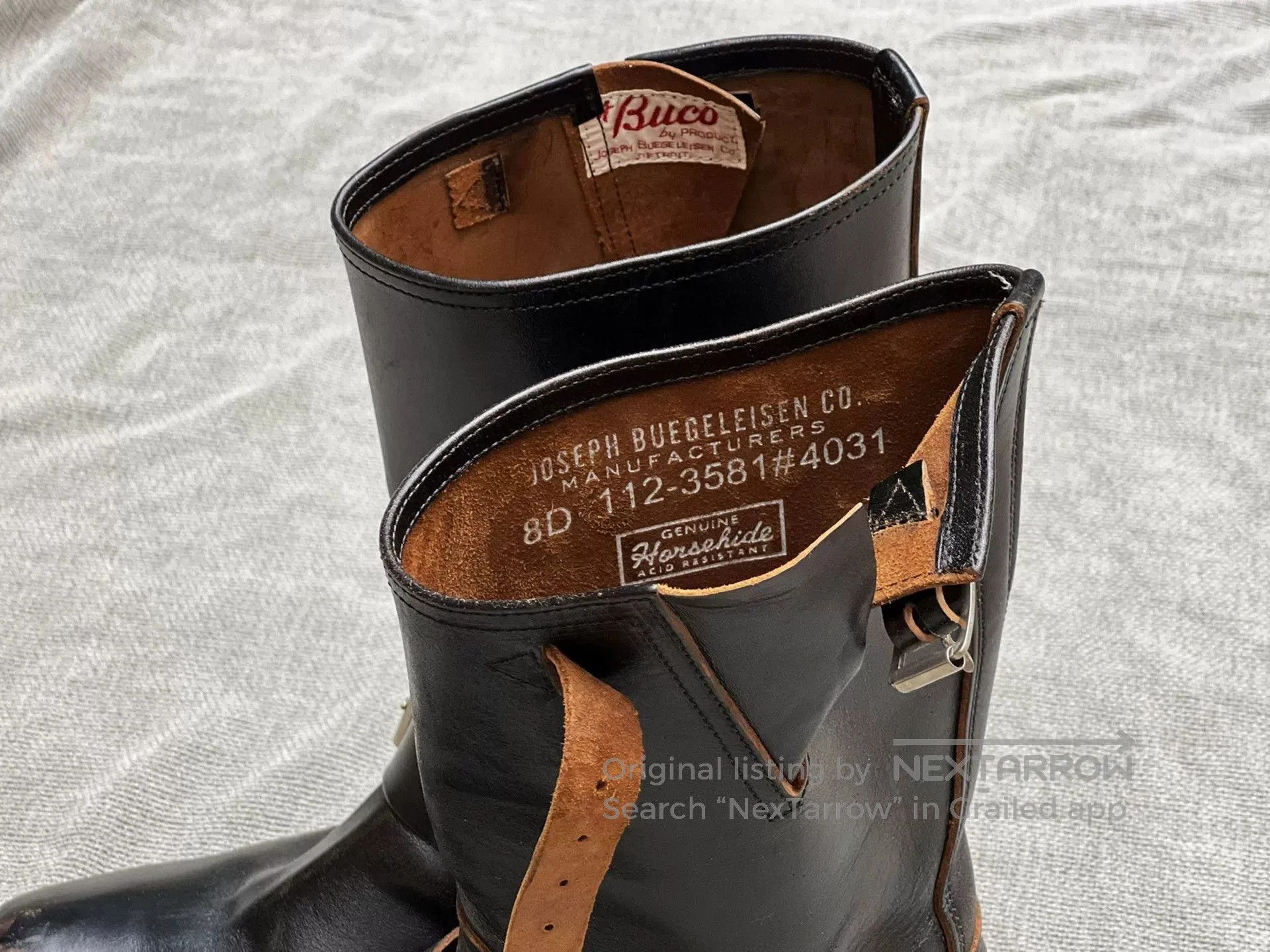 Buco Buco Engineer Boots in Black Leather. Size US 8 / EU 41 - 6 Thumbnail