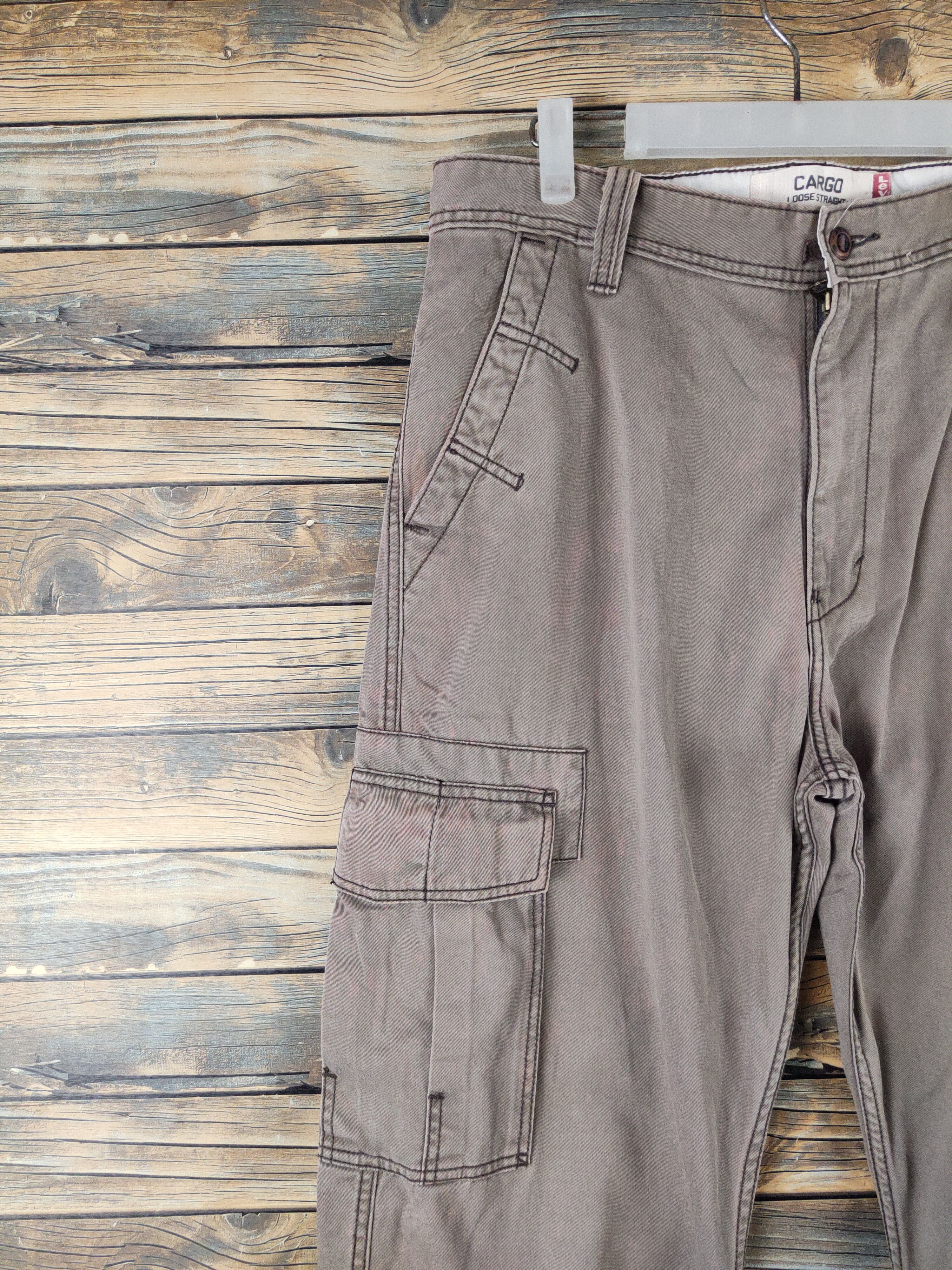 Levi's DL Levi's Brown Faded Multipocket Tactical Cargo Pants #1325 Size US 34 / EU 50 - 3 Thumbnail